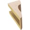 Ekena Millwork 4"W x 4"D x 8"H Wide Carmel Rough Cedar Woodgrain TimberThane Corbel, Primed Tan CORUR04X04X08CARRCPR - alternate 5